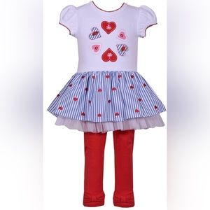 Bonnie Jean Heart Leggings Set